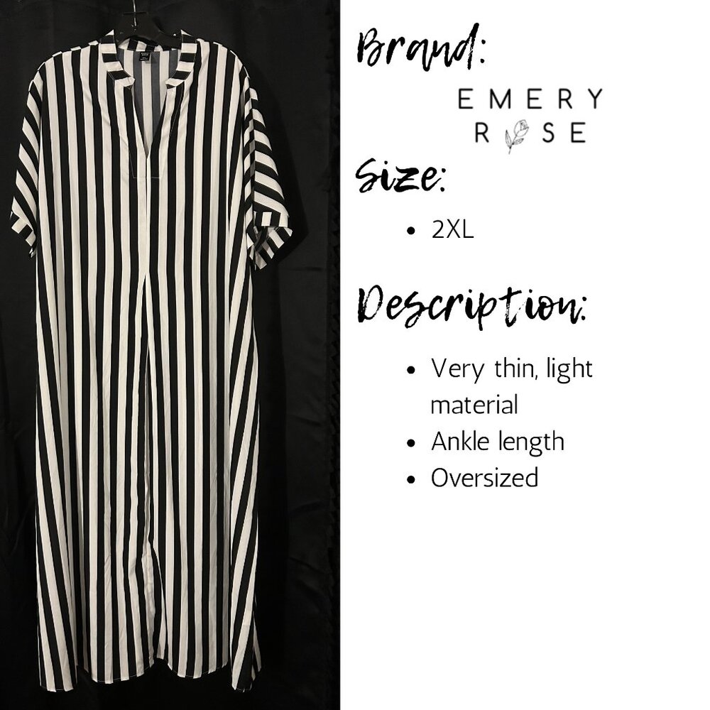 Black and white striped mumu